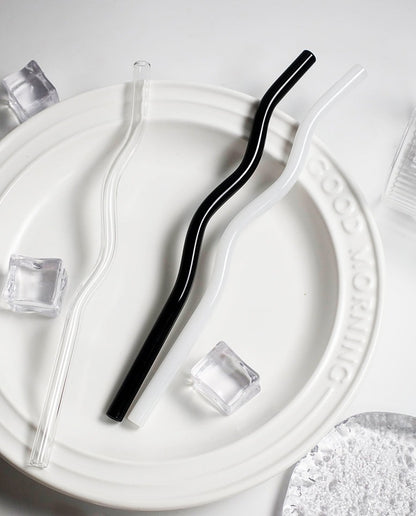 Wavy Glass Straws