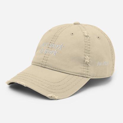 Sex work is work - Distressed Cap