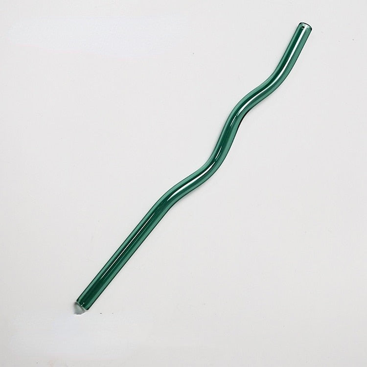 Wavy Glass Straws