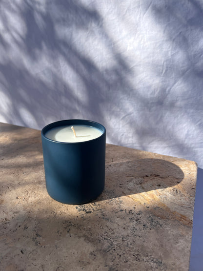 Bourbon & Leather w Sandalwood and a hint of Lime | Beesoy wax Candle | 430g