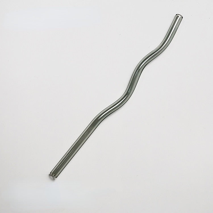 Wavy Glass Straws