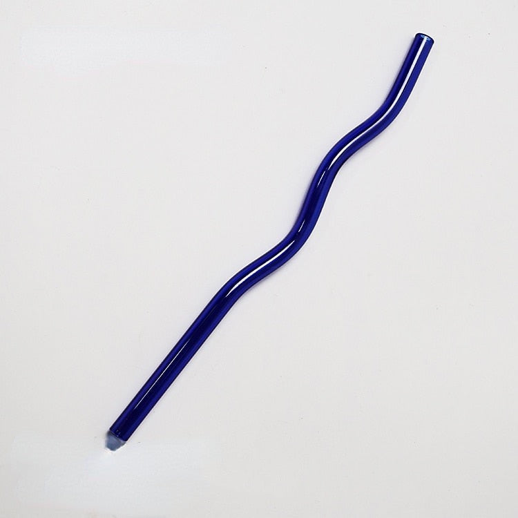 Wavy Glass Straws