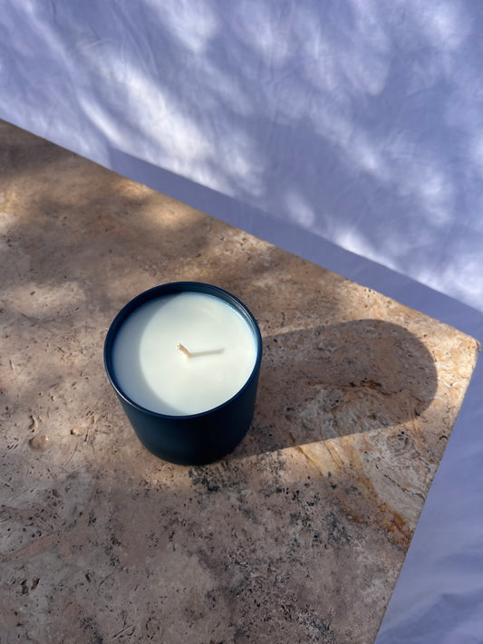 Bourbon & Leather w Sandalwood and a hint of Lime | Beesoy wax Candle | 280g