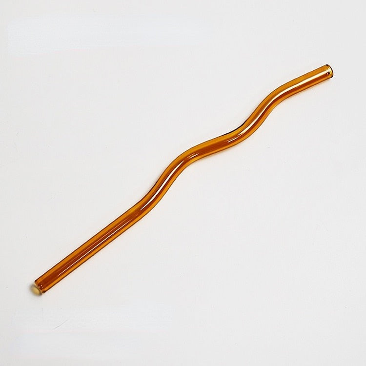 Wavy Glass Straws