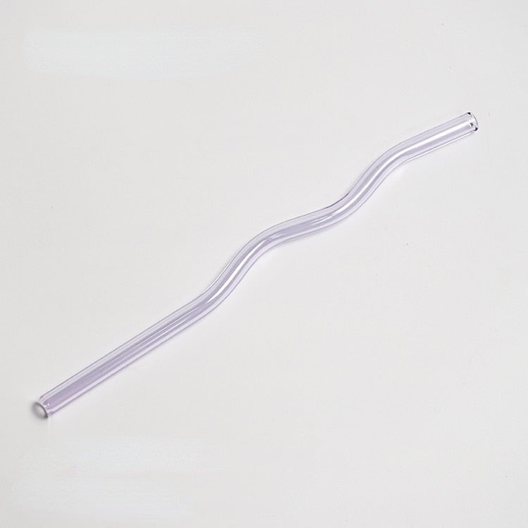 Wavy Glass Straws