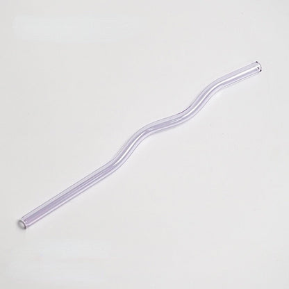 Wavy Glass Straws