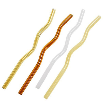 Wavy Glass Straws