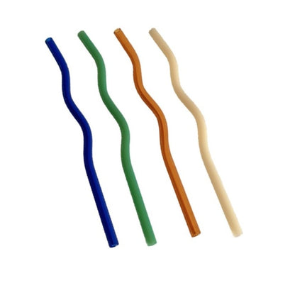 Wavy Glass Straws